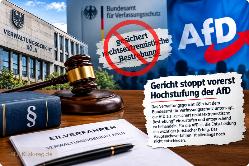 Verfassungsschutz und Gerichtsentscheidung zur AfD